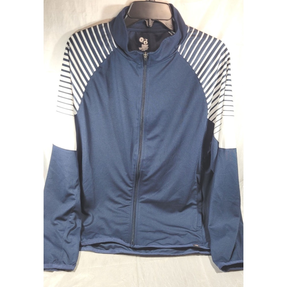 Badger Lineup Outer Core Full Zip Jacket #7720 - Navy Blue - Size Medium